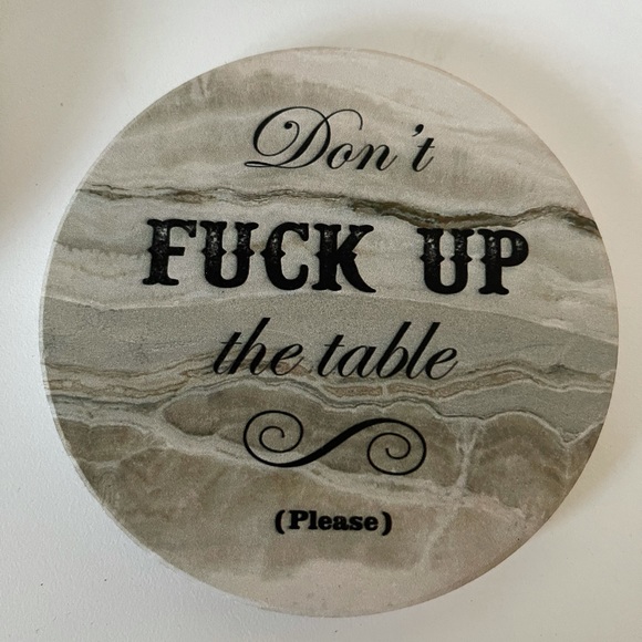 Funny coaster set with holder - Picture 6 of 7